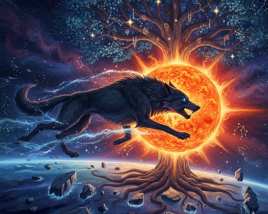 Hati y Sköll: Los lobos que cazan al sol y la luna, el camino hacia el fin del mundo